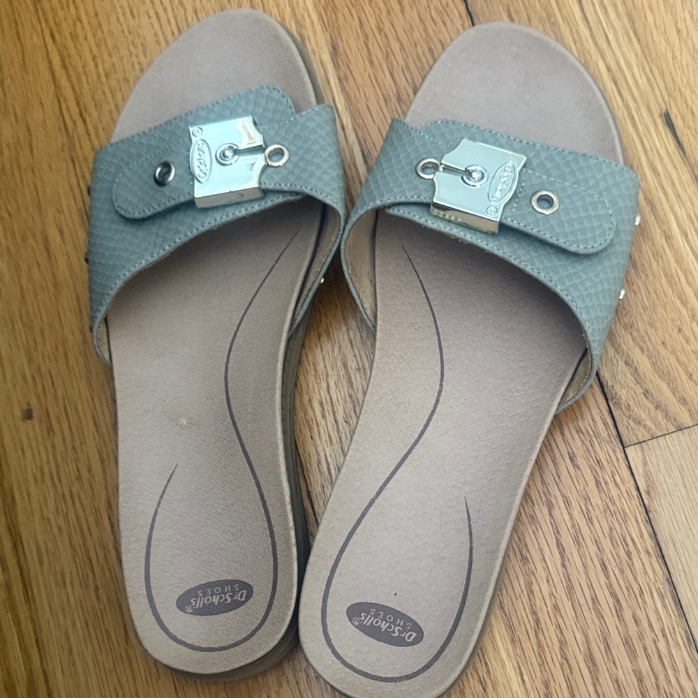 Dr. Scholl's Taupe Slide Sandals